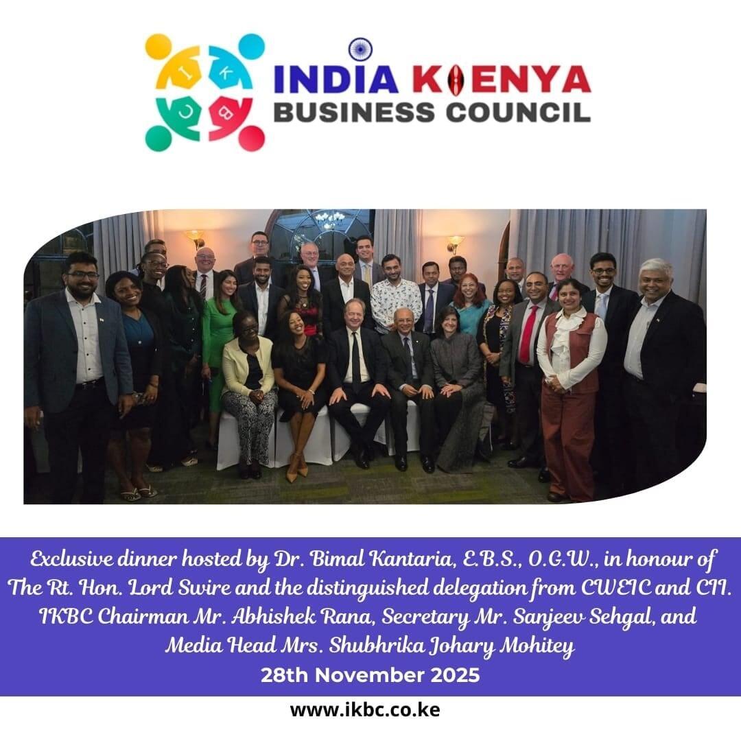 An Evening of Influence: IKBC at a High-Level India–Kenya Business Engagement