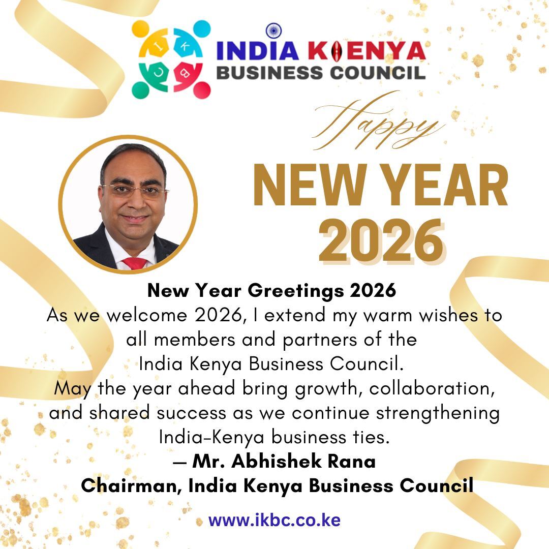Happy New Year 2026 from the India Kenya Business Council!